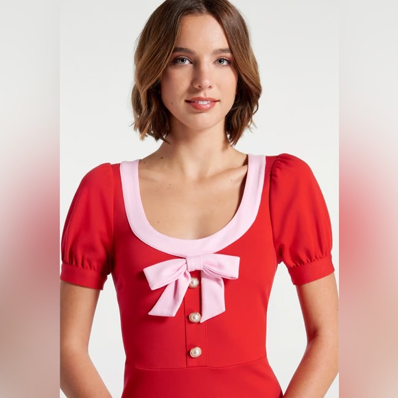 ModCloth NWT Greet Me Sweetly A-Line Dress - Red - Picture 5 of 5